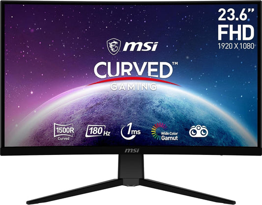 MSI G2422C Gaming Monitor 23.6" FHD 1920x1080 HDMI DP Adaptive Sync 180Hz 1ms