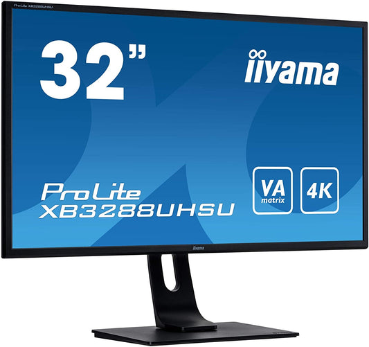 iiyama ProLite XB3288UHSU-B1 4K Monitor 32" UHD 3840x2160 HDMI DP AMD FreeSync