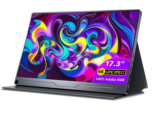Uperfect Portable 4K Gaming Monitor 17.3" UHD 3840x2160 HDMI USB-C OTG HDR