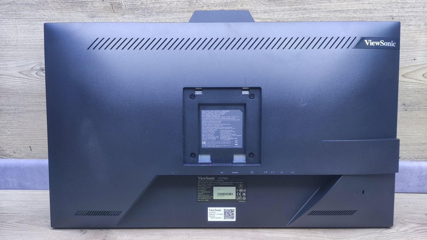 ViewSonic VG2740V Monitor 27" FHD 1920x1080 IPS VGA HDMI DP Webcam Lautsprecher