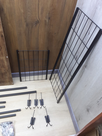 VOUNOT Garderobenständer, Kleiderständer, 3 Ebenen mit 9 Haken, I23712