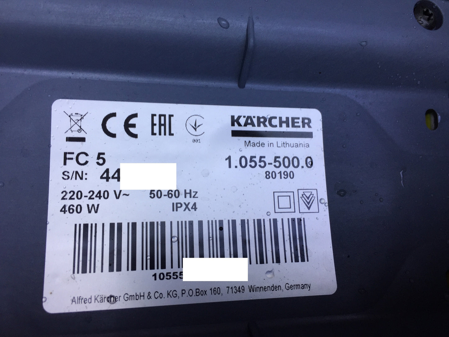 Kärcher 1.055-500.0 Hartbodenreiniger FC 5 2-in-1-Funktion, I24496