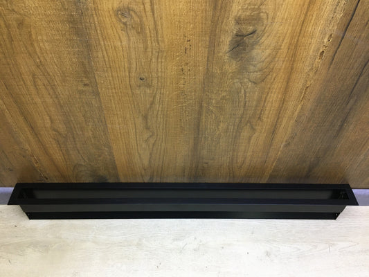 KRATKI Lüftungsgitter, Warmluftgitter 6 x 80 cm, schwarz, I30943