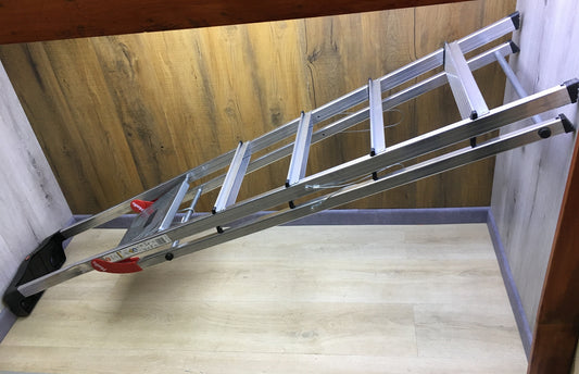 Hailo L60 StandardLine aluminum safety stepladder, 5 steps, I30500 