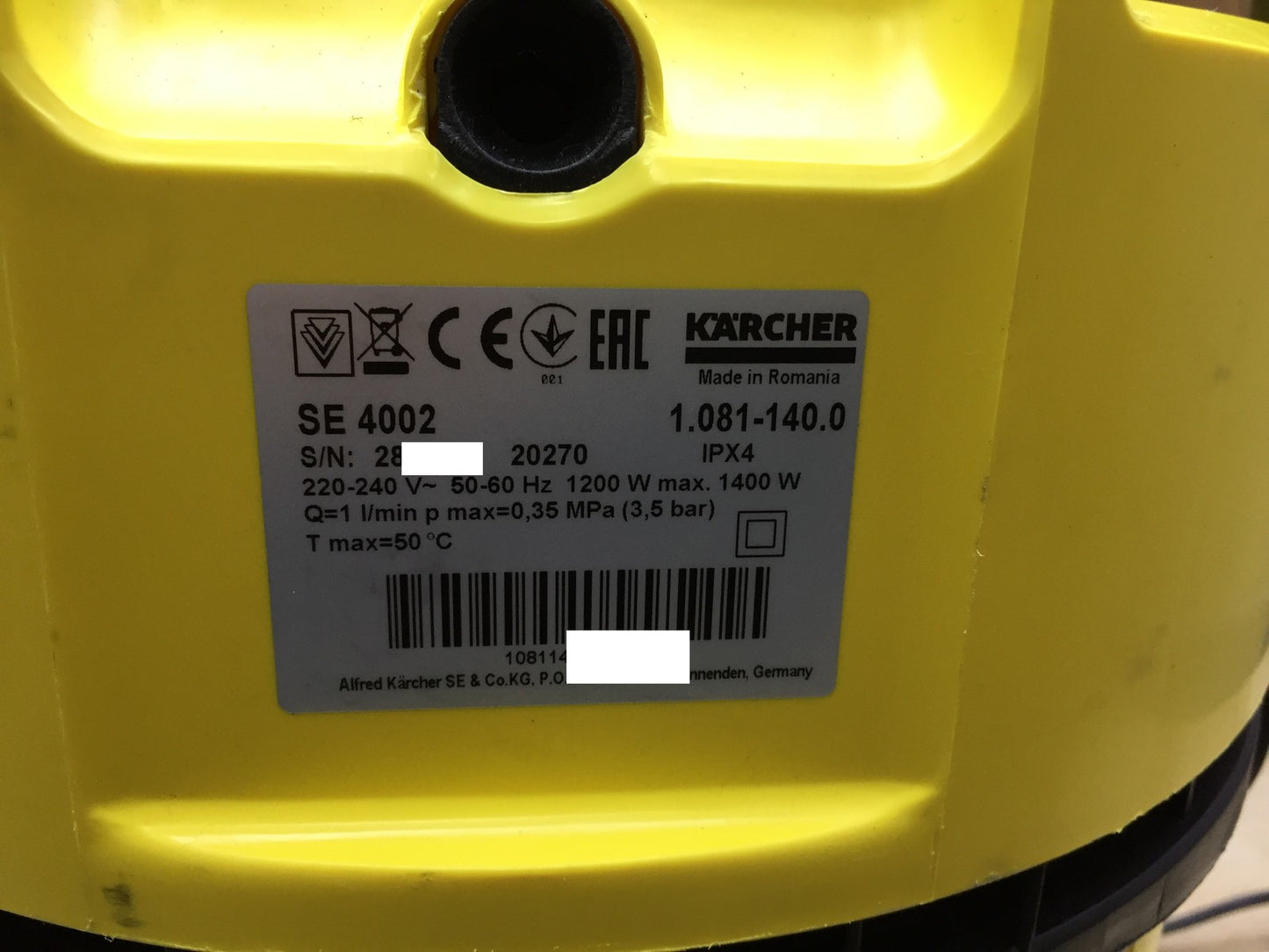 Kärcher SE 4002 Waschsauger (1.081-140.0), I33868
