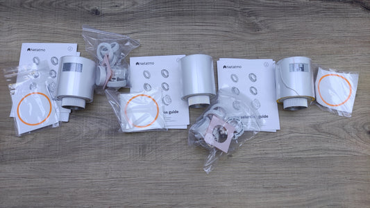 Netatmo Pack 3 Verbundene und Intelligente Thermostate, I32345