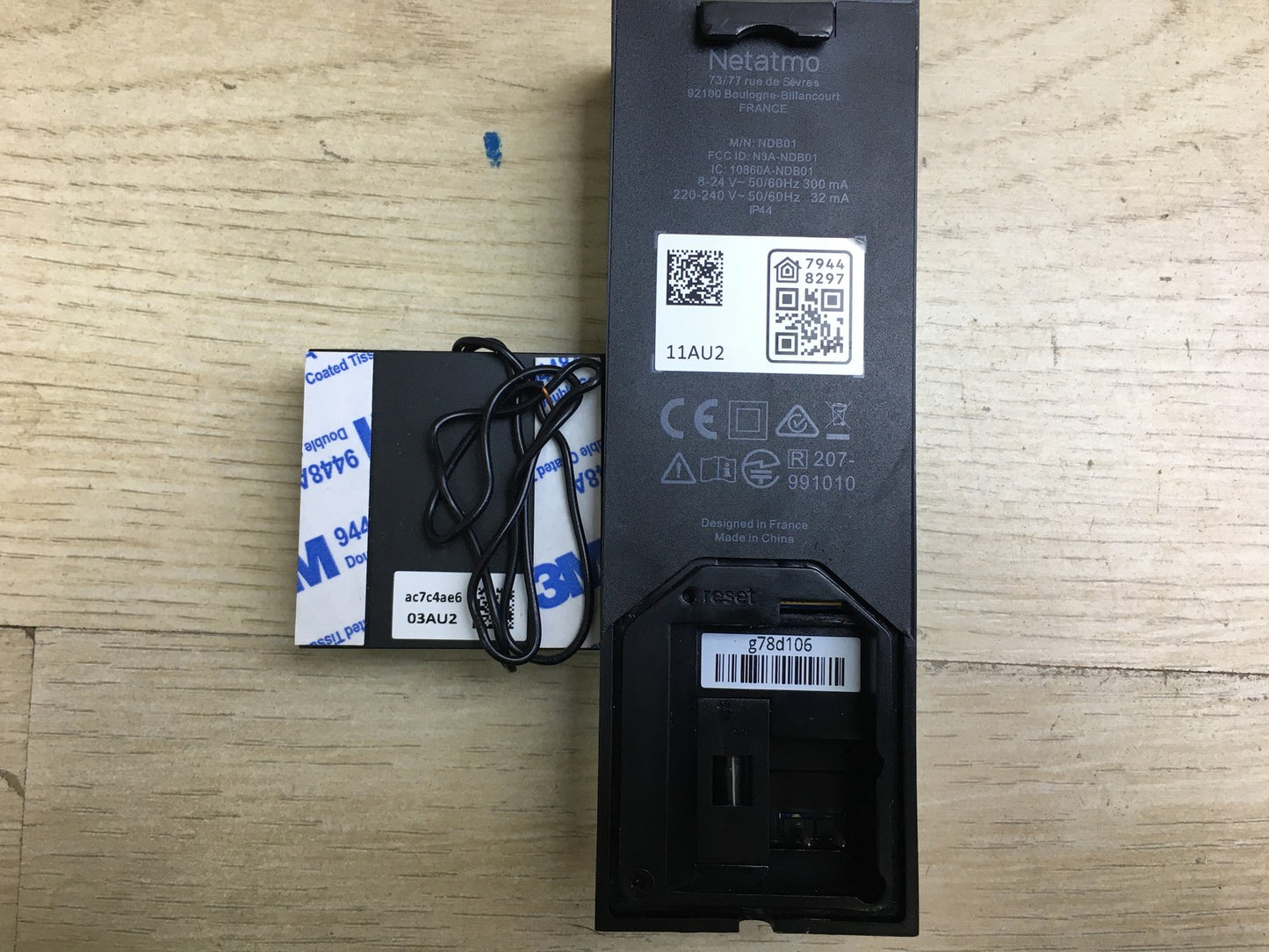 Netatmo Smarte Video-Türklingel mit Kamera, WLAN, 2-Wege-Audio, I33286