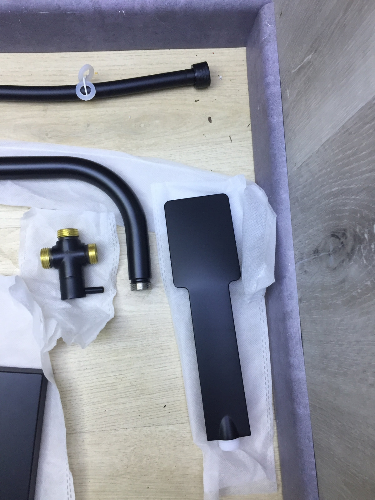 EISL DX12004BL-A Duschset mit Umschalter, schwarz, I30862