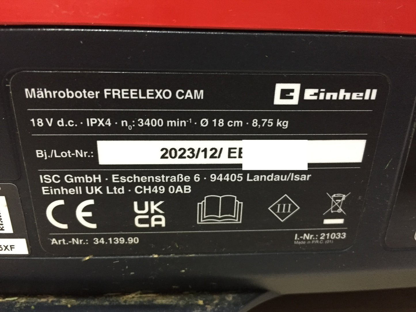 Einhell Freelexo CAM 500 Mähroboter (3413990), I33260