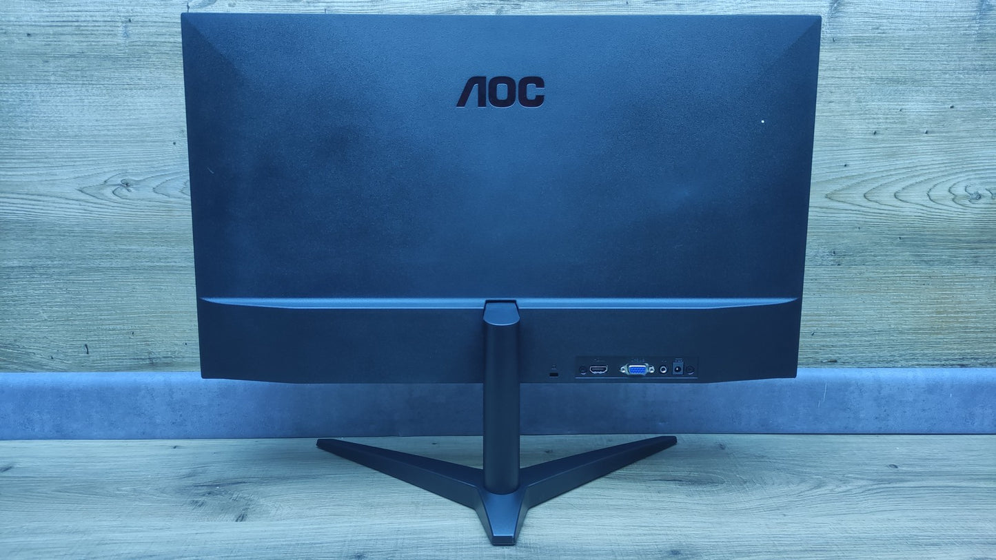 AOC 24B1H Monitor 23.6" FHD 1920x1080 VGA HDMI MVA Panel 60Hz 5ms (GtG) black 