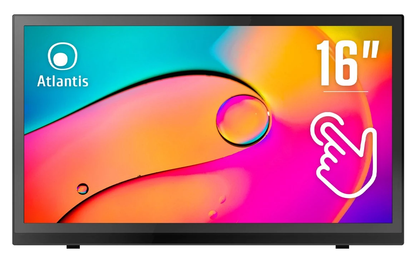 Atlantis T16 Touch Monitor 15.6" FHD 1920x1080 IPS HDMI VGA Lautsprecher