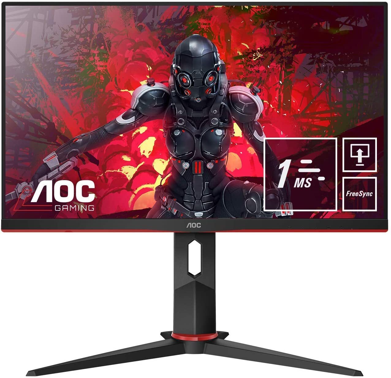 AOC Gaming 24G2U5/BK Monitor 23.8" FHD 1920x1080 HDMI DP AMD FreeSync 75Hz 1ms 