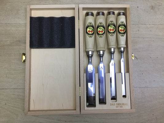 KIRSCHEN Tools 1141000, 4-piece chisel set, 10-16-20-26 mm, I33347 