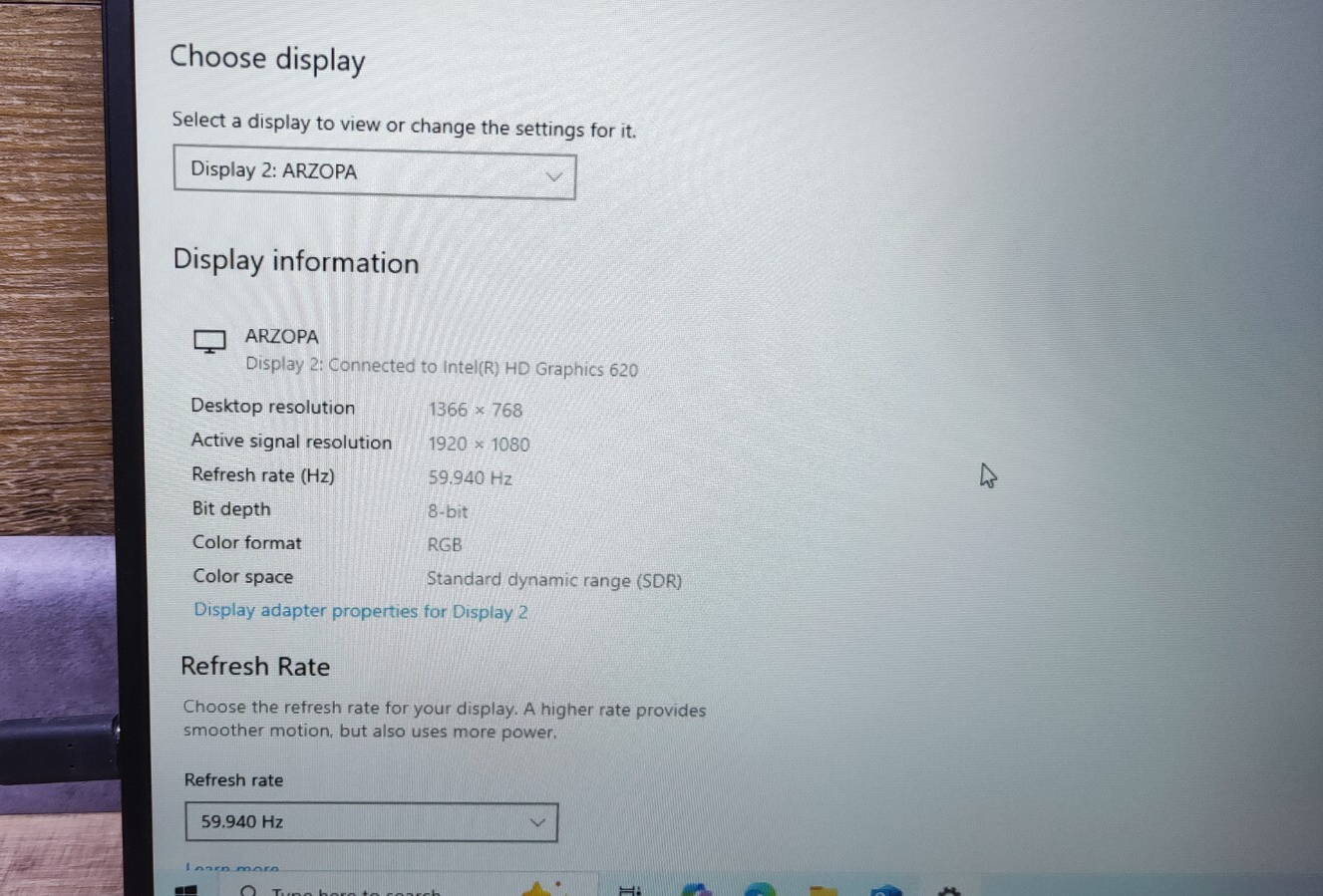ARZOPA S1 Table Portable Monitor 15.6" FHD 1920x1080 HDR HDMI USB-C Eye Care 