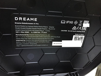 DREAME Intelligenter Mähroboter A1 Pro bis 2000m² 3D Sensor (MLLA7210) I34087