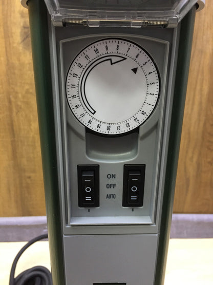 REV Gartensteckdose GreenCraft, 2-Fach Steckdosensäule mit Zeitschaltuhr, I33942