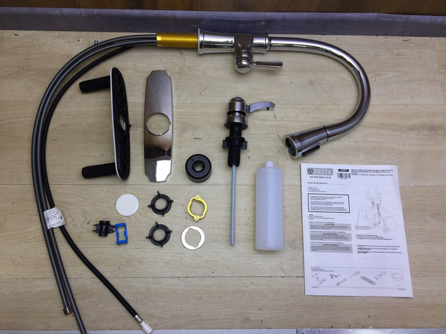 Delta Faucet Spargo 19964Z-SD-DST Küchenarmatur ausziehbar, Wasserhahn, I32985