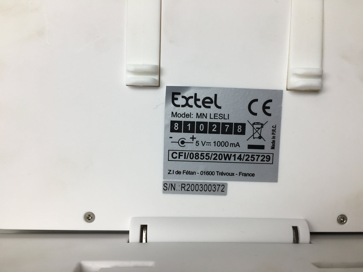 Extel 720278 LESLI Video-Türsprechanlage Funk Komplett-Set Familienhaus, I07454