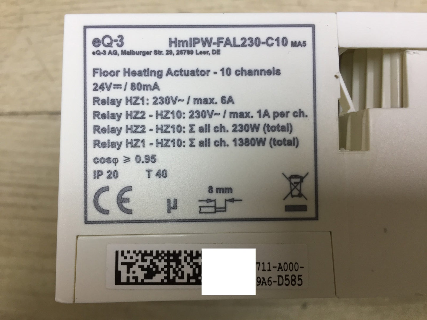 Homematic EQ-3 Funk-Fußbodenheizungsaktor 10-fach Heizungssteuerung I34245