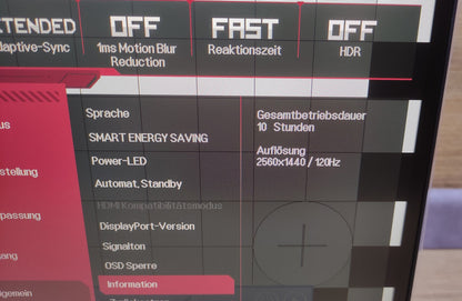 LG UltraGear 32GN63T-B Monitor 32'' QHD 2560x1440 HDR10 NVIDIA G-Sync 165Hz 1ms