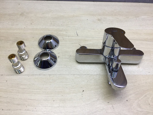 Grohe BauEdge Badarmaturen Einhand-Wannenbatterie 23334000, Wasserhahn, I33946