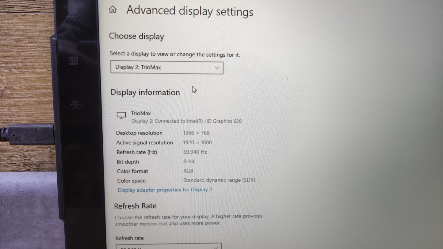 Lexibook Trio Max Portable Monitor Erweiterung für Laptop 14" 1920x1080 USB-C