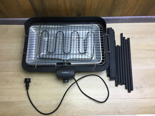 Korona 46221 Elektrischer Standgrill mit XXL-Grillrost, 2200 W, I29655