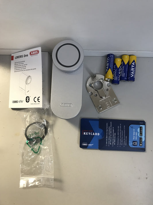 ABUS door lock drive LOXERIS One, smart opening and closing, silver, I32283
