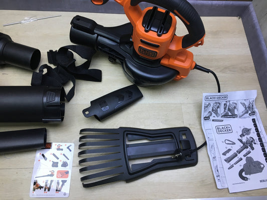 Black&amp;Decker BEBLV301 Electric Leaf Vacuum/Blower Rake Attachment 3.0kW, I30275 