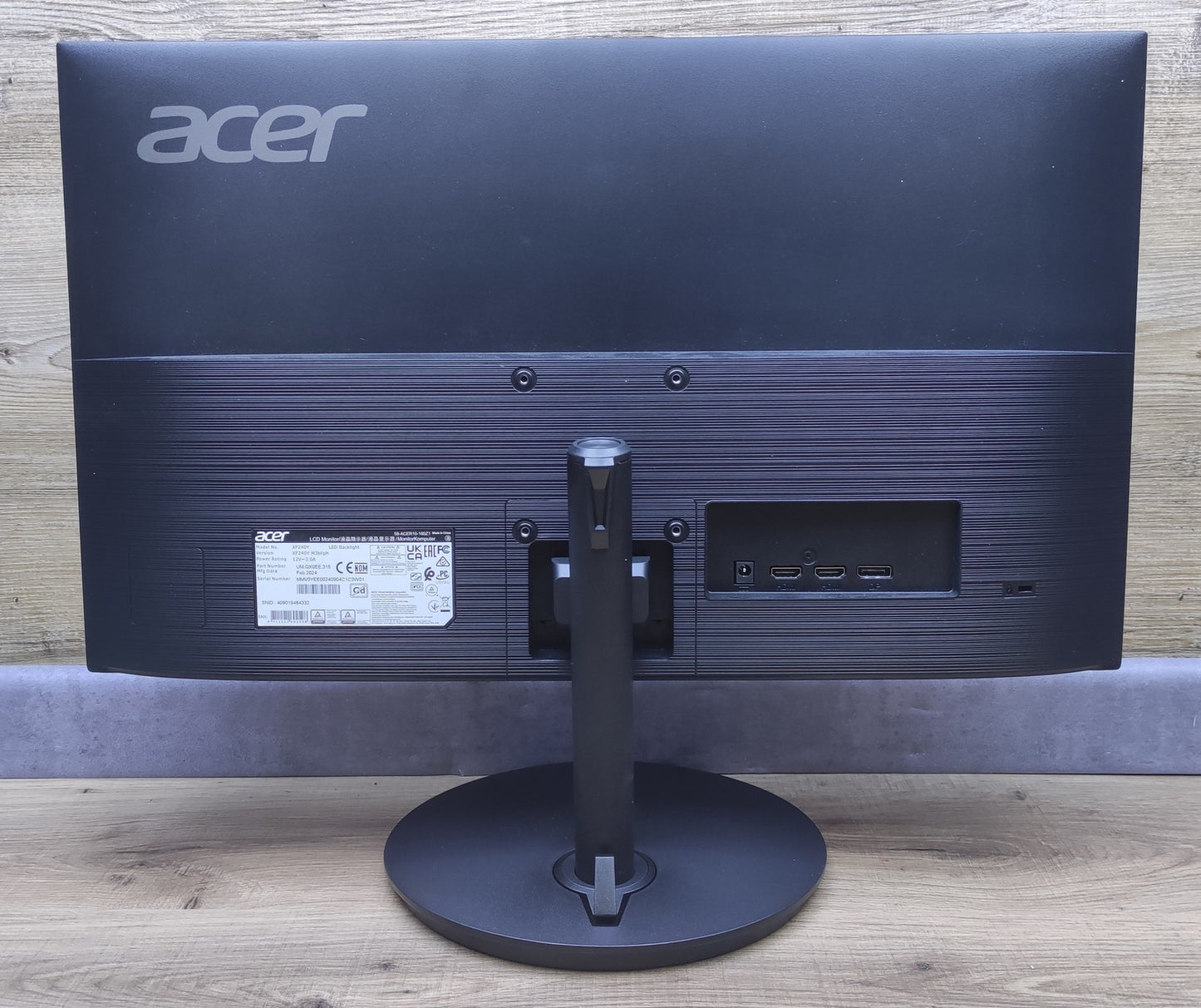 Acer XF240YM3biiph Gaming Monitor 23.8" FHD 1920x1080 HDR AMD FreeSync 180Hz 1ms