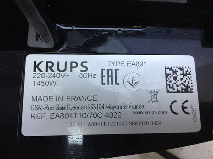 Krups EA89 fully automatic coffee machine with milk hose, I29606