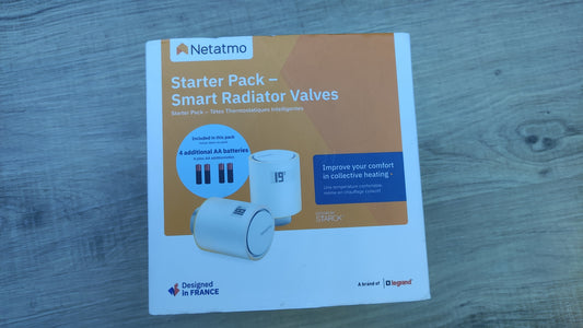Netatmo Smarte WLAN Starterpaket mit 2 Heizkörpern, I32424