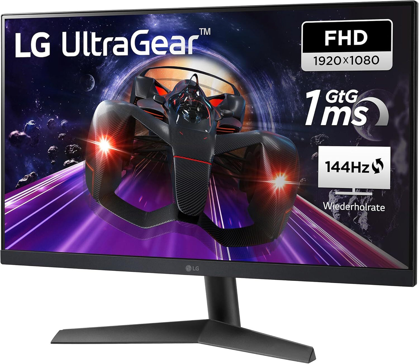 LG UltraGear 24GN60R-B Gaming Monitor 23.8" FHD 1920x1080 HDR AMD FreeSync 144Hz 