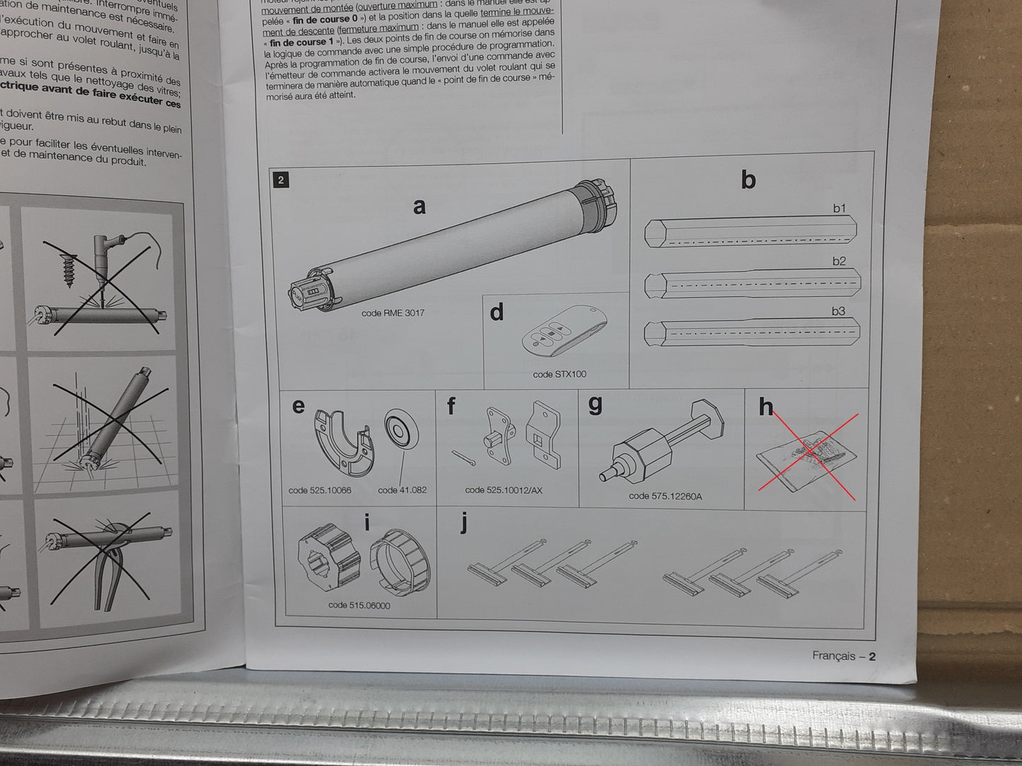 Nice RMEKIT AXS 3017 Motorisierung für Rollläden, I15766