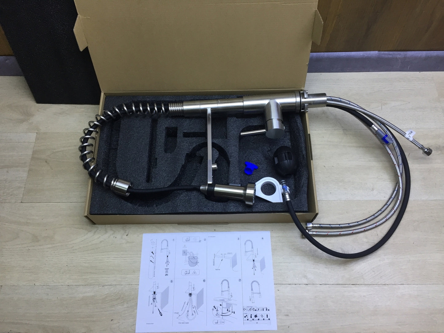 CREA 40104BN Spiralfeder-Küchenarmatur, Wasserhahn Armatur Küche, I30821