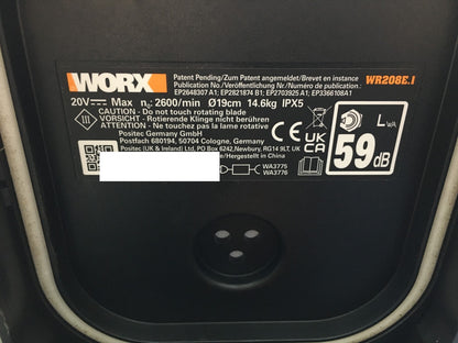 WORX Landroid Vision M800 Mähroboter ohne Begrenzungskabel WR208E.1, I34418