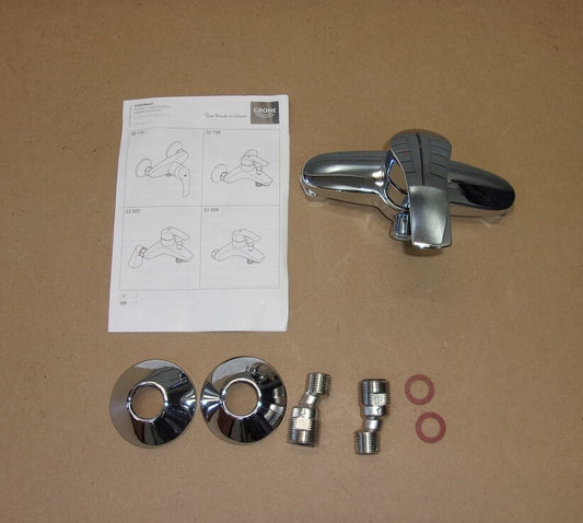 GROHE Eurosmart Einhebelbrausebatterie Chrom, 32172001, Y09646