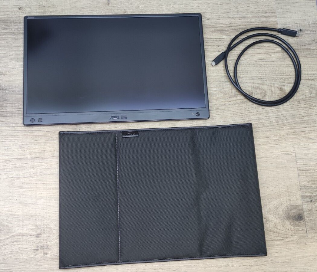 ASUS ZenScreen MB166C Monitor 15.6" FHD 1920x1080 USB-C IPS panel 60Hz black 