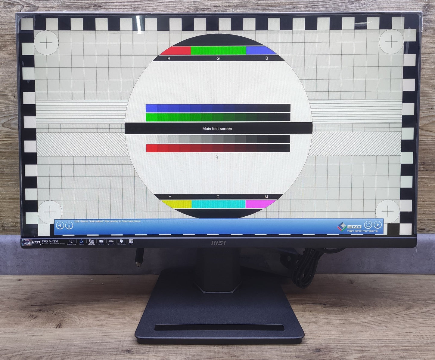 MSI PRO MP251 Monitor 24.5" FHD 1920x1080 IPS HDMI VGA AMD FreeSync 100Hz 1ms 