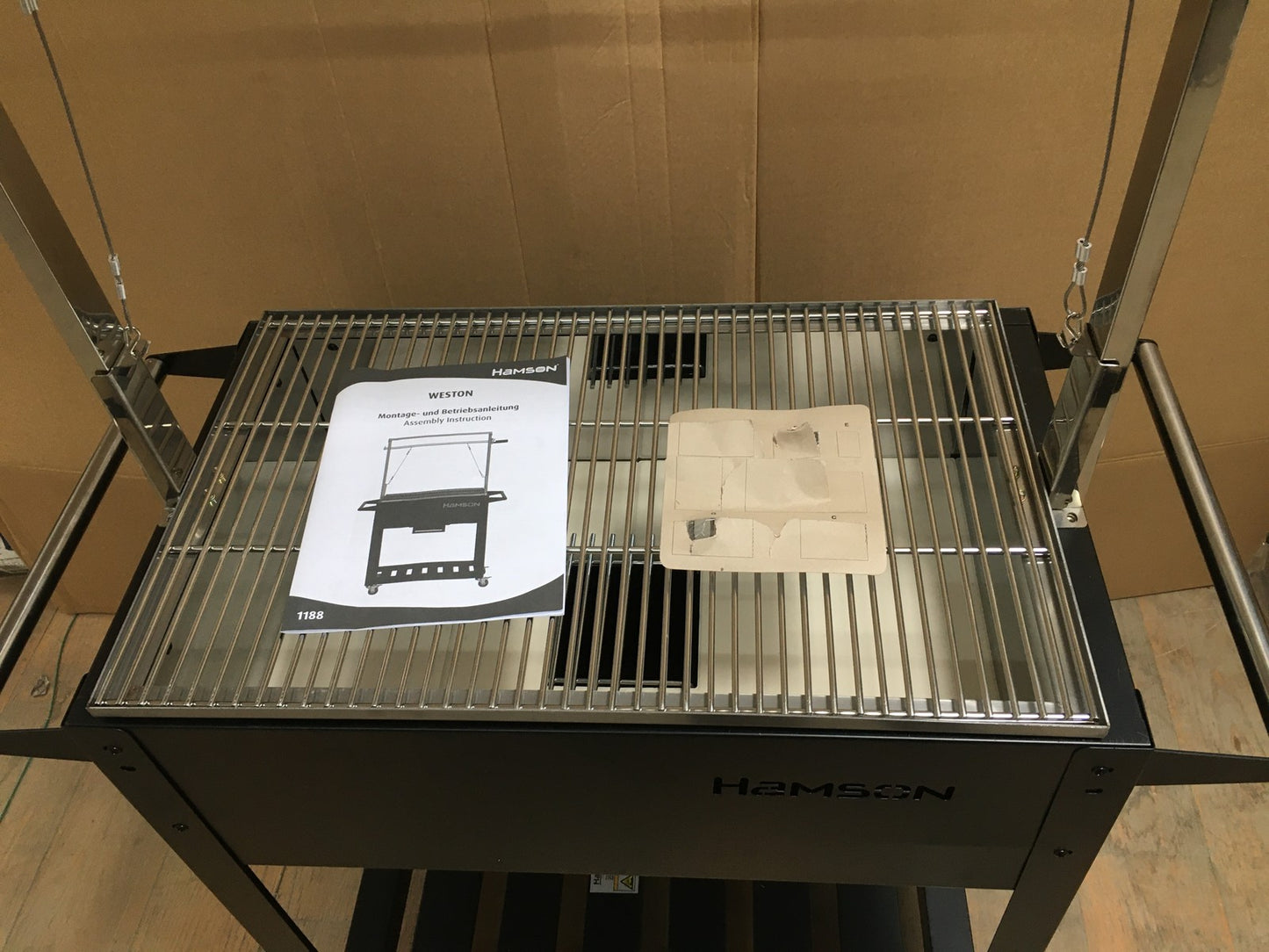 Hamson Weston (1188) Holzkohlegrill Grillwagen BBQ Standgrill Gartengrill I33702