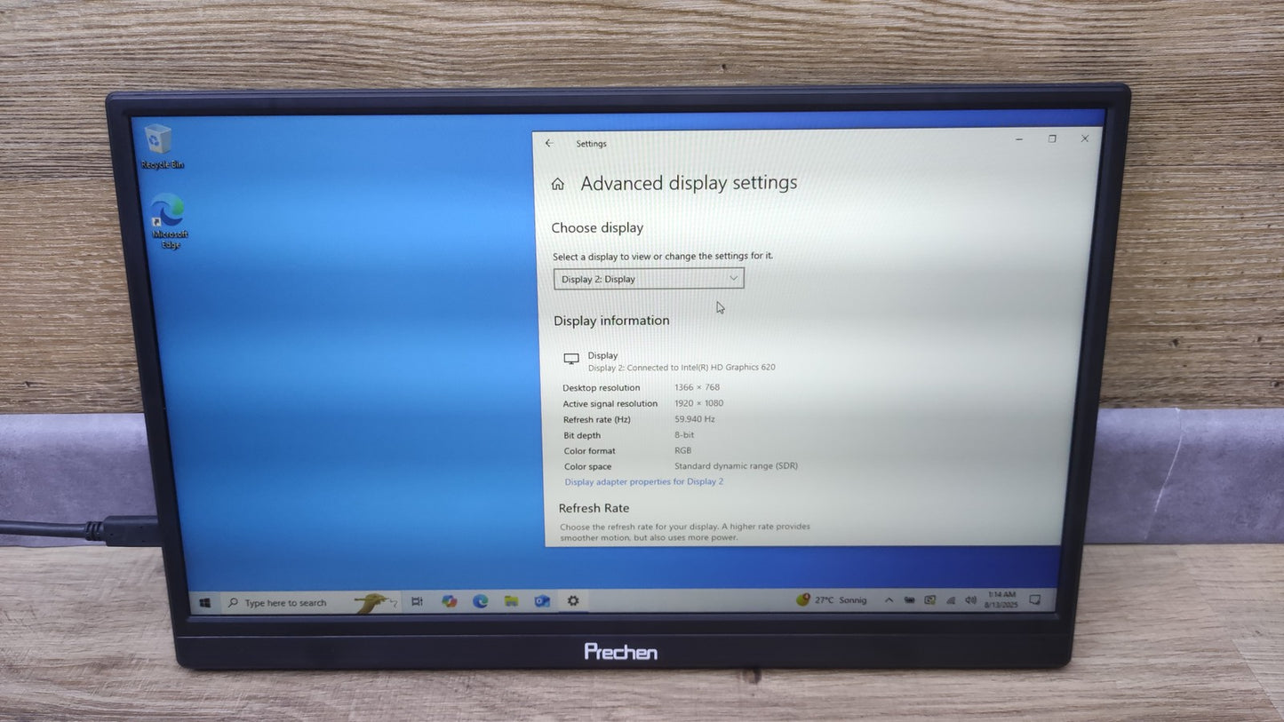 Prechen Tragbarer Touch Monitor 15,6" (HD156) 1920x1080 USB-C HDMI Lautsprecher