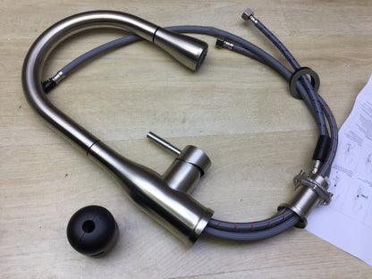 YUANNY Küchenarmatur mit Brause Ausziehbar, Wasserhahn Küche Edelstahl, I27296