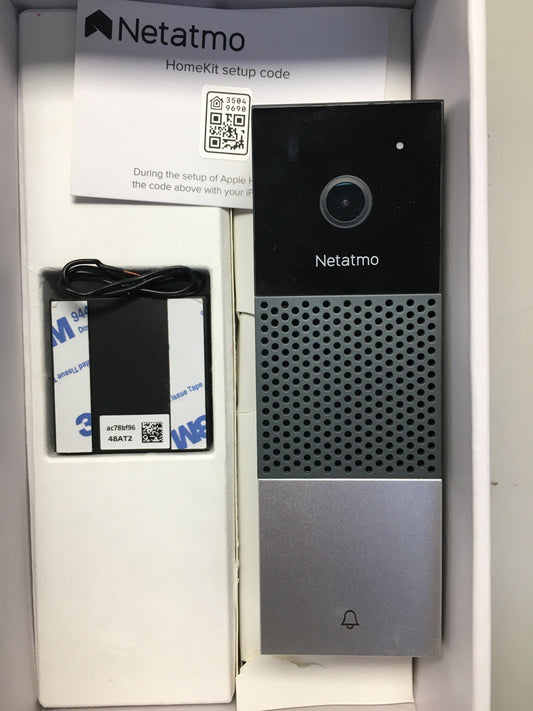 Netatmo Smarte Video Türklingel mit Kamera, WLAN, 2-Wege-Audio, I15437