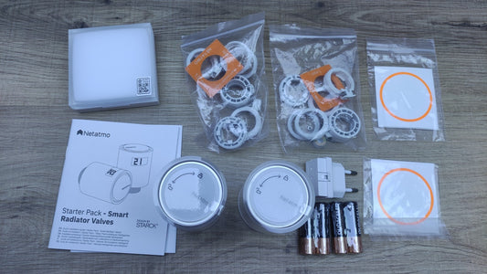 Netatmo Smarte WLAN Starterpaket mit 2 Heizkörpern, I32403