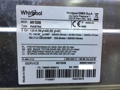 Whirlpool AKW 7523/NB Gas-Kochfeld, 5 Brenner, schwarz, I34130