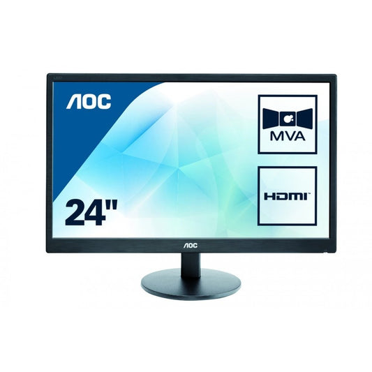 AOC M2470SWH MVA Monitor 23,6" FHD 1920x1080 VGA HDMI 60Hz 5ms (GtG) schwarz