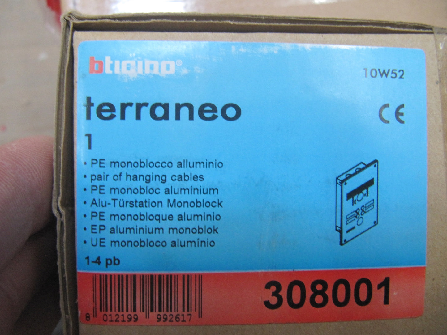 Bticino 308001 Türstation Video Av Alu 4Rt, I12122