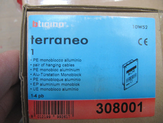 Bticino 308001 Türstation Video Av Alu 4Rt, I12122