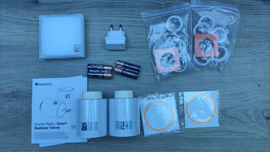 Netatmo Smart Wi-Fi Radiator Thermostats Starter Kit NVP, I32419