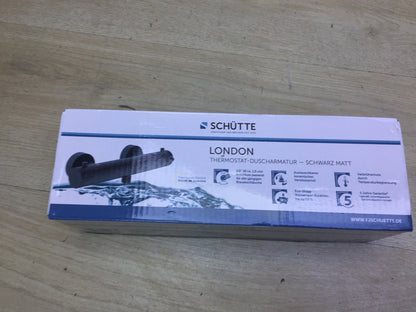 SCHÜTTE 52466 LONDON thermostatic shower mixer black, I31907